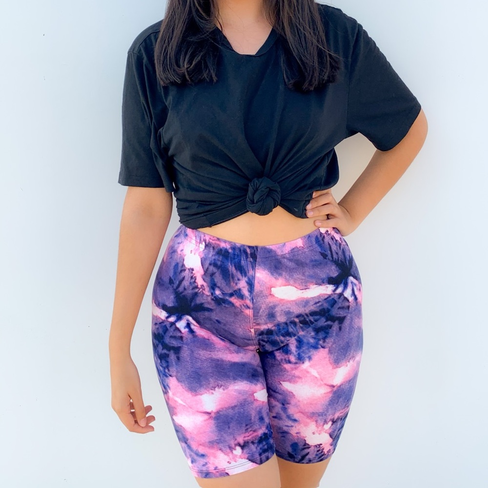 Tie Dye Biker Shorts